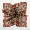 Fashion Leopard Dot Print Chiffon 65 Square Scarf Headband For Muslim Woman Hijab Shawls Thin Smooth Headscarf Islamic Turban 5