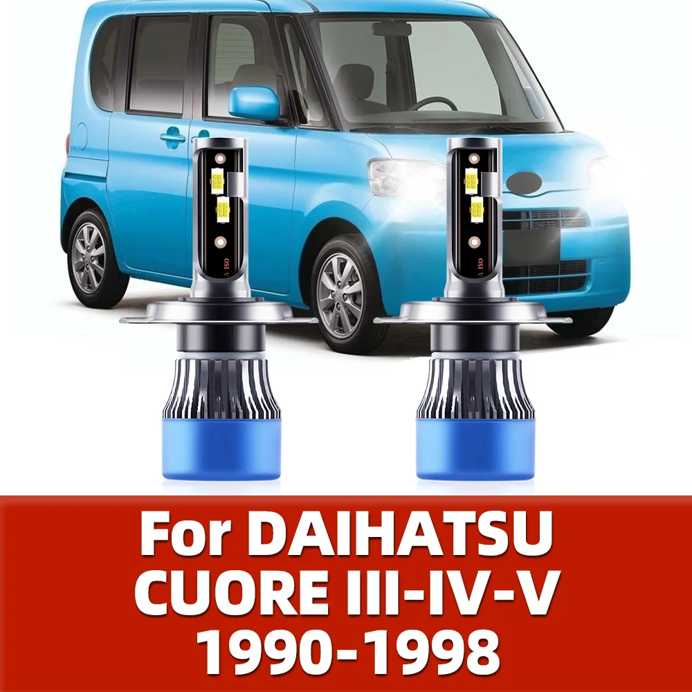 

Led Headlights H4 Super White 15000LM Bulbs Auto 12v Lamps For DAIHATSU CUORE III-IV-V 1990-1992 1993 1994 1995 1996 1997 1998