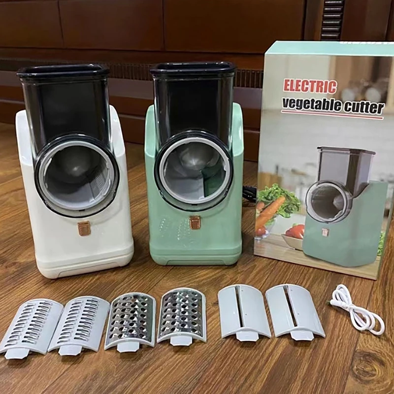 ElectricMultifunctionalSpiralVegetableCutterHouseholdMultifunctionalVegetableCutting