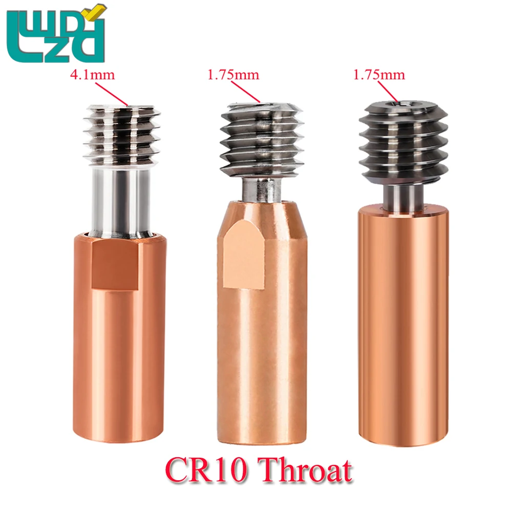 

Биметаллический тепловой разрыв CR10, горло с медным покрытием, резьбовой калибр М6, размер 1,75/4,1 мм, подходит для 3D принтеров Ender 3