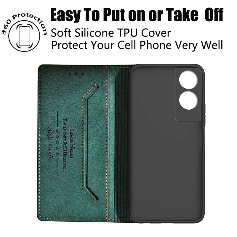 Leather Flip Case for TCL Phones - Elegant Book Style Cover & Protective Housing
