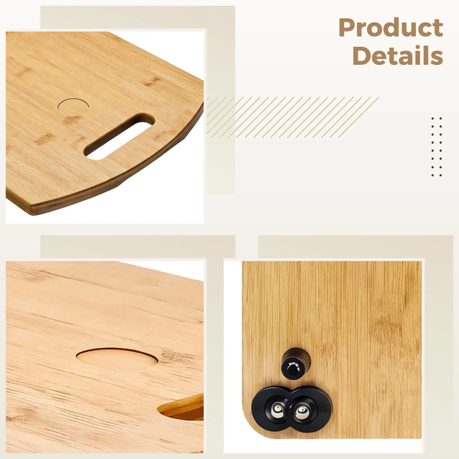 Wooden Sliding Board For Thermomix TM5 TM6 Wood Kitchen Appliance Tray Stable Wood Thermomix Accessories 15.6 X 11.2 X 1.1in