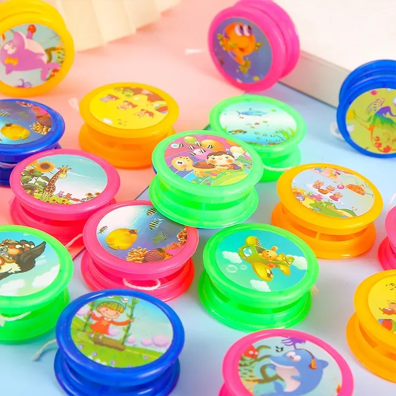 Cartoon Mini Animal Yoyo Ball Toy for Kids Birthday Party Favors Baby Shower Wedding Guest Gift Pinata Filler School Toy 1-10PCS