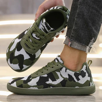 أحذية رجالية ذات نعل ناعم بمقدمة واسعة أحذية رياضية مريحة فضفاضة أوروبية أمريكية متعددة الاستخدامات لجميع المواسم أحذية حافي القدمين عصرية للاستخدام الخارجي 2