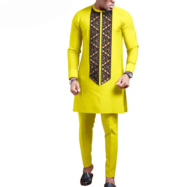 Chinedu Long Sleeve Dashiki Outfit - Image 4