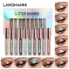 Set of 10 Sparkling Diamond Liquid Eyeshadows for a Glamorous Look 1