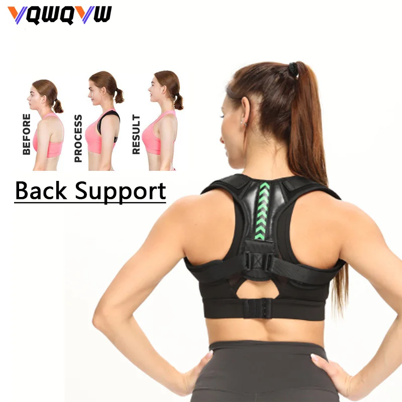 Posture Corrector 1Pcs Adjustable Back Support Corrector Belt Spine Men and Women Home Office Outdoor Upper Back Waist Shoulder Correction