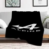 A-Alpine Logo Blanket Plaid Blankets for Decorative Sofa Downy Microfiber Bedding Throwing Plead Cover Catnap King Lid Knee Bed 2