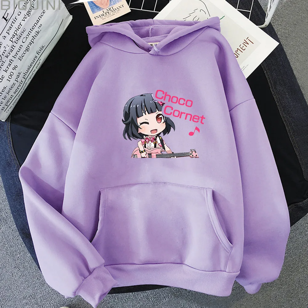 

BanGG Dream Moca Aoba Sweatshirts for Men's Women's Hoodies Kawaii Y2k Clothes Streetwear Long Sleeve Tee Cute Pullovers Couples