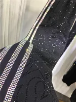 Oversized four-bar rhinestone diamond fall and winter sweatpants Slimming ankle tracksuit pants for women - Image 4