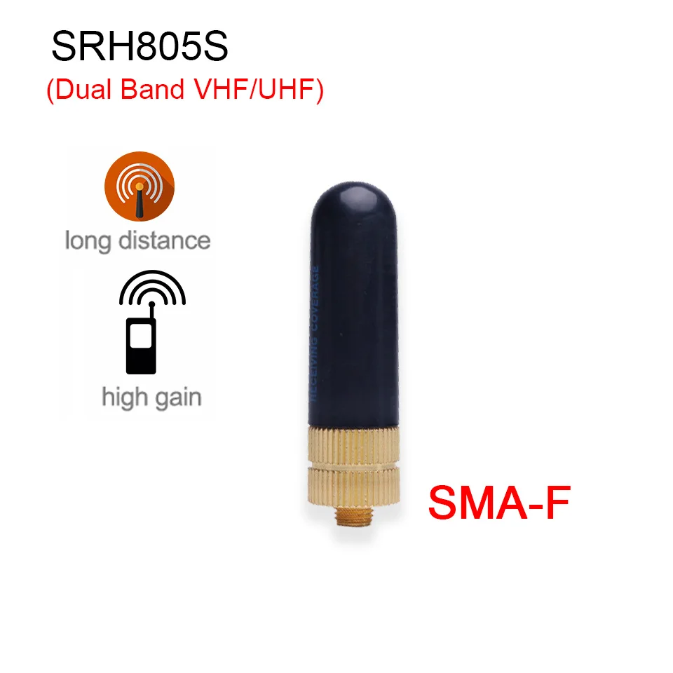 Baofeng SRH805S 5cm SMA-F short antenna dual frequency VHF UHF suitable for UV-5R UV10R 9R 888Stwo-way walkie-talkie accessories 4pcs original nagoya na 771 sma f 144 430mhz vhf uhf antenna for kenwood two way radio baofeng uv 5r walkie talkie antenna uv82