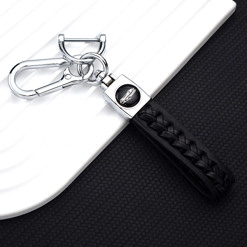 Premium TPU Leather Car Key Cover Case Fob