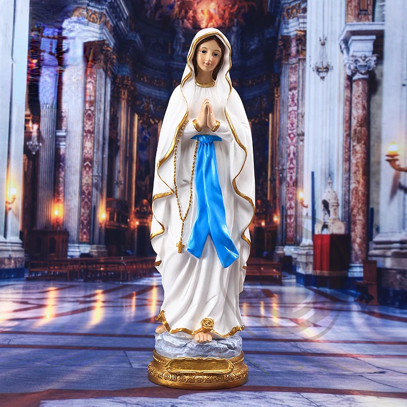 

Classical gassho Lutheran statue ornament interior decoration gift resin crafts