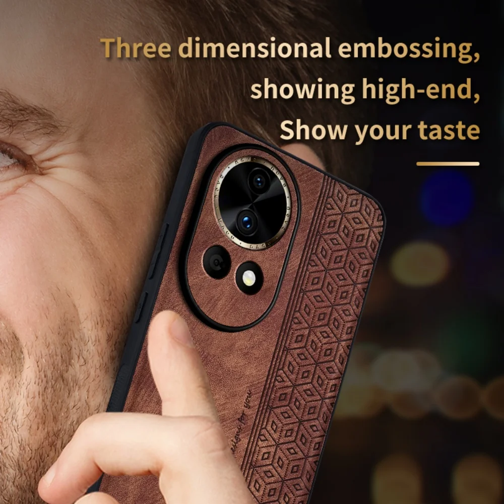 Luxury Leather Business Phone Case - Shockproof Soft Cover