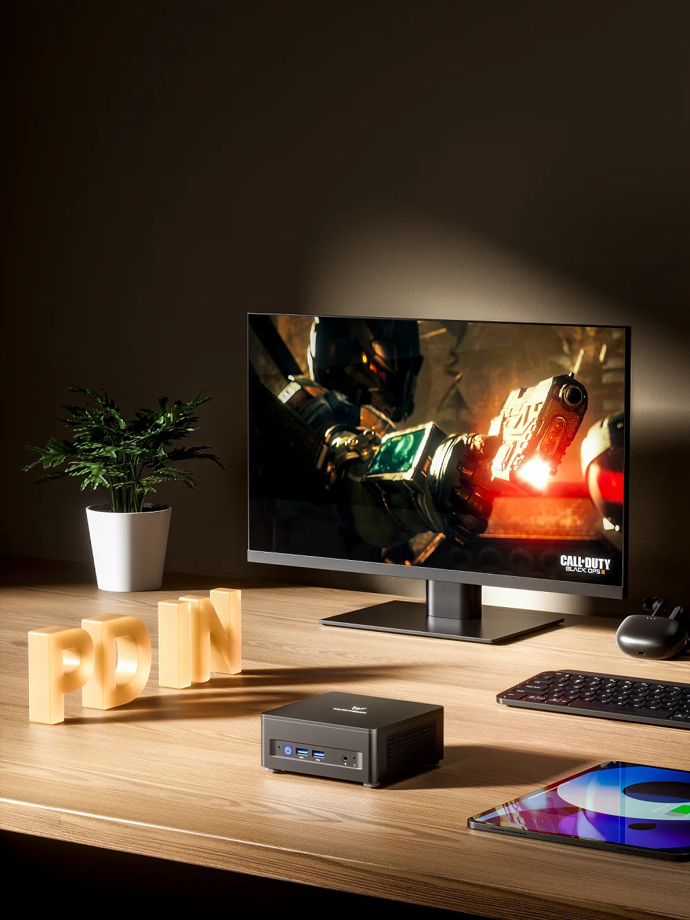 MINISFORUM Mini PC UM690 Slim AMD Ryzen 9 6900HX Mini PC Windows 11 DDR5 32GB 1TB SSD Bluetooth WiFi 6 Barebones Gaming Computer