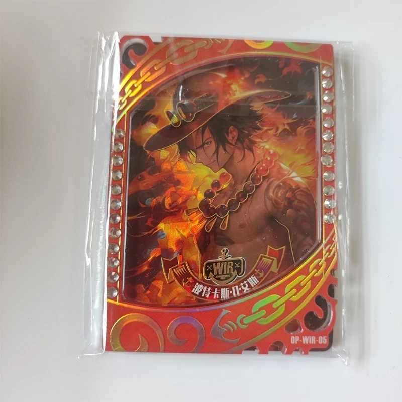 Anime One Piece Luffy Zoro Nami Ace Chopper Hancock Franky Brook Shanks Collectible Cards Christmas Birthday Gift Children's Toy