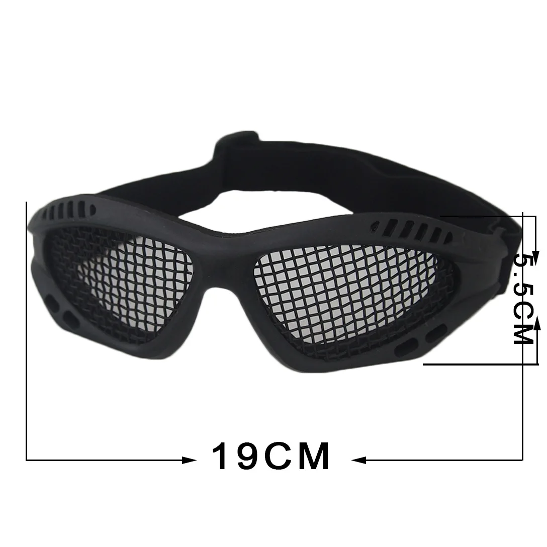 Outdoor Eye Protective Comfortable Airsoft Safety Tactical Goggles Anti Fog Metal Mesh/PC Len For Paintball Hunting Glasses safety goggles tactical goggles shooting glasses polarized goggles