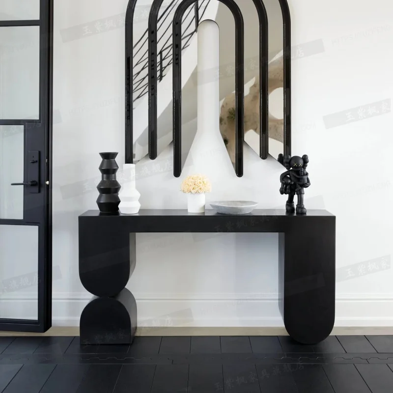 

Nordic creative entryway table case into the house, directly opposite the door, the entrance platform