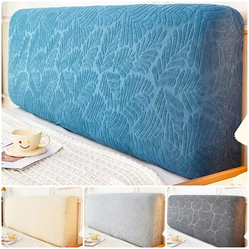 

Jacquard Stretch Bed Headboard Cover Spandex Elastic Headboard Slipcover Dustproof Bed Head Cover Protection for Bedroom Hotel