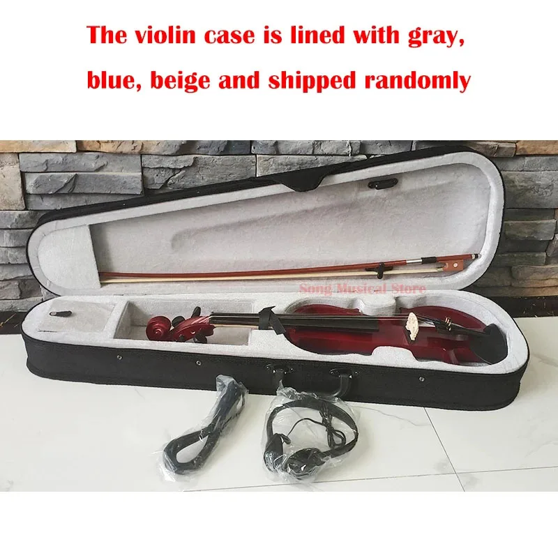 Electronic Acoustic Violin Beginners Playing 4/4 Electronic Violin Hand Flash acoustic violin