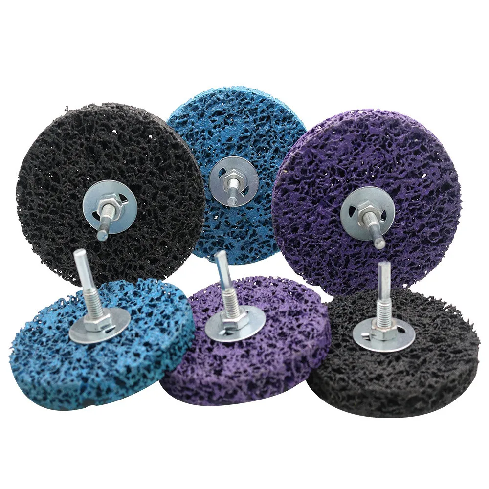 Ruota Abrasiva Da 2-4 Pollici Poly Strip Disc Vernice Antiruggine Rivestimento Per Smerigliatrice Angolare Clean Polish Metal Moto Car Wood Work