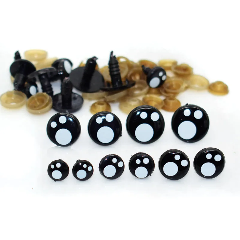 8-16Mm Round Doll Eyes Cartoon Safety Eyes Handmade Amigurumi Eyes Per Plastica Animal Doll Eyes Artigianato Fai Da Te Giocattoli Accessori