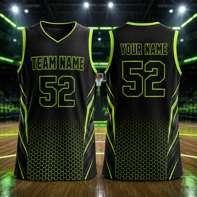 Maglie da Basket Semplici e alla Moda, Uniformi di Squadra per Uomo, Personalizzabili con Nome e Numero della Squadra, Canotte Sportive Larghe ad Asciugatura Rapida - immagine 5