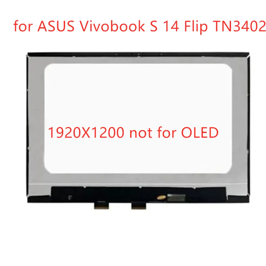 14.0 ''Lcd Touch Screen Digitizer Assembly Per Asus Vivobook S 14 Flip Tn3402 Tn3402Q Tn3402Qa Tn3402Ya 1920 X1200