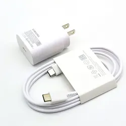 Enhanced Product Title:  
High - Power 25W Super Fast Charging Adapter with Type C Cable for White - With 3A Cable