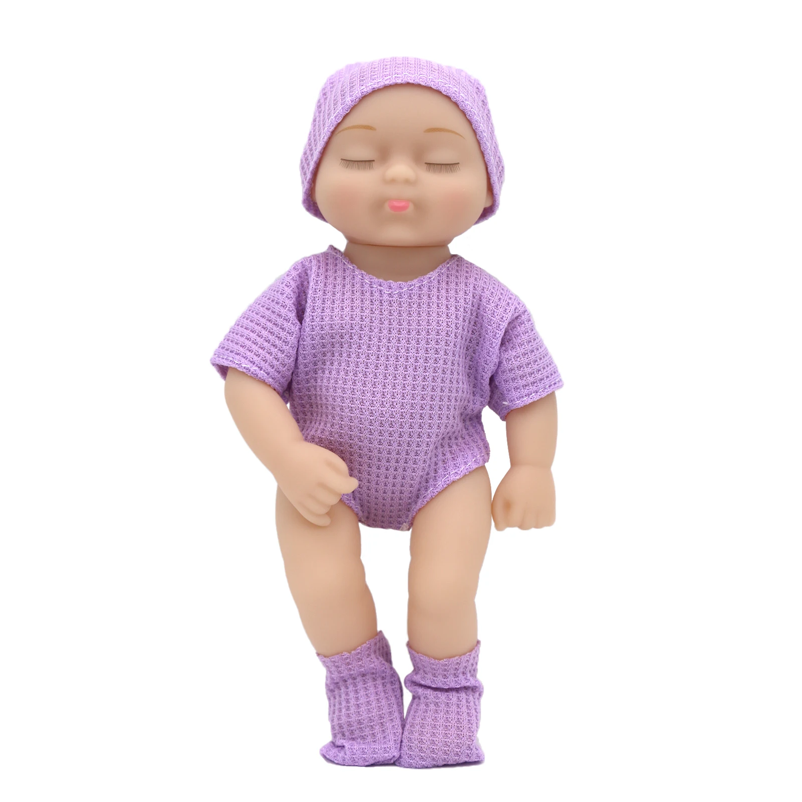7.68inch / 19.5cm New Realistic Reborn Soft Doll and Clothes Mini Sleeping Easter Gift