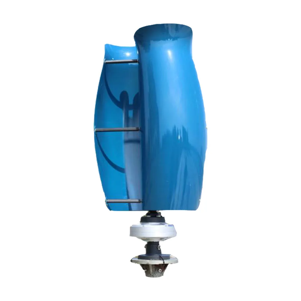 4KW Home Low Noise Windmill Free Energy Generator Roof Wind Turbine 5000W Voltage 12V 24V Tulip Shape 2 Blades With Controller
