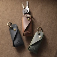 Organisateur/support de clés minimaliste en cuir véritable 2