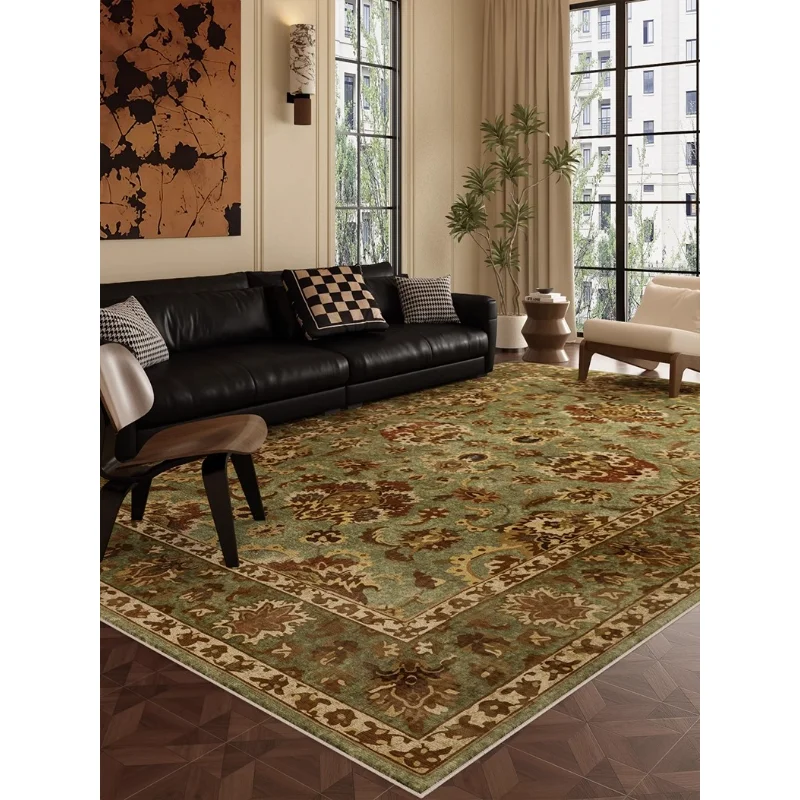Retro Living Room Carpet Large Area Light Luxury High-end Bedroom Rug Fashionable Creative Coffee Table Sofa Mats Alfombra Tapis