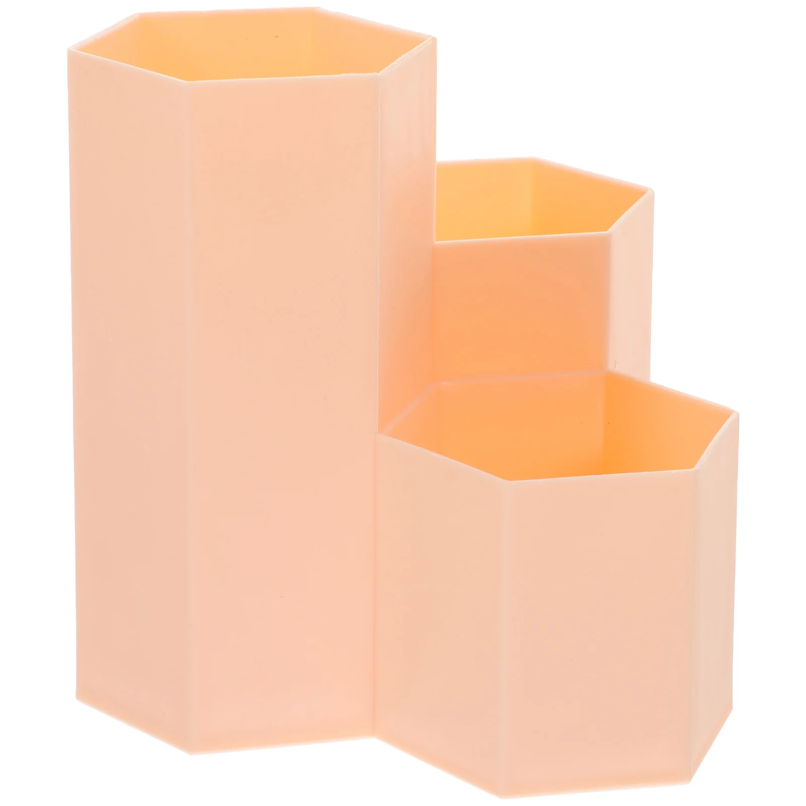 

Desk Organizer Hexagonal Pen Holder Stationery Desktop Girl Cosmetics Case Child