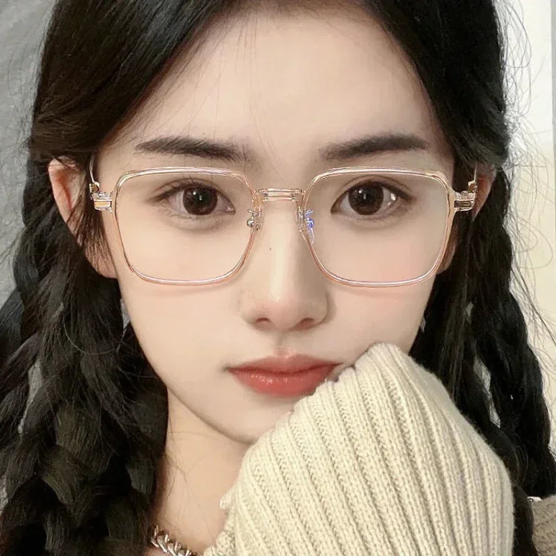 Fashion Myopia Glasses for Women Men Square Transparent Eyeglasses Retro Minus Diopter Eyeglasses Optical Prescription - 5