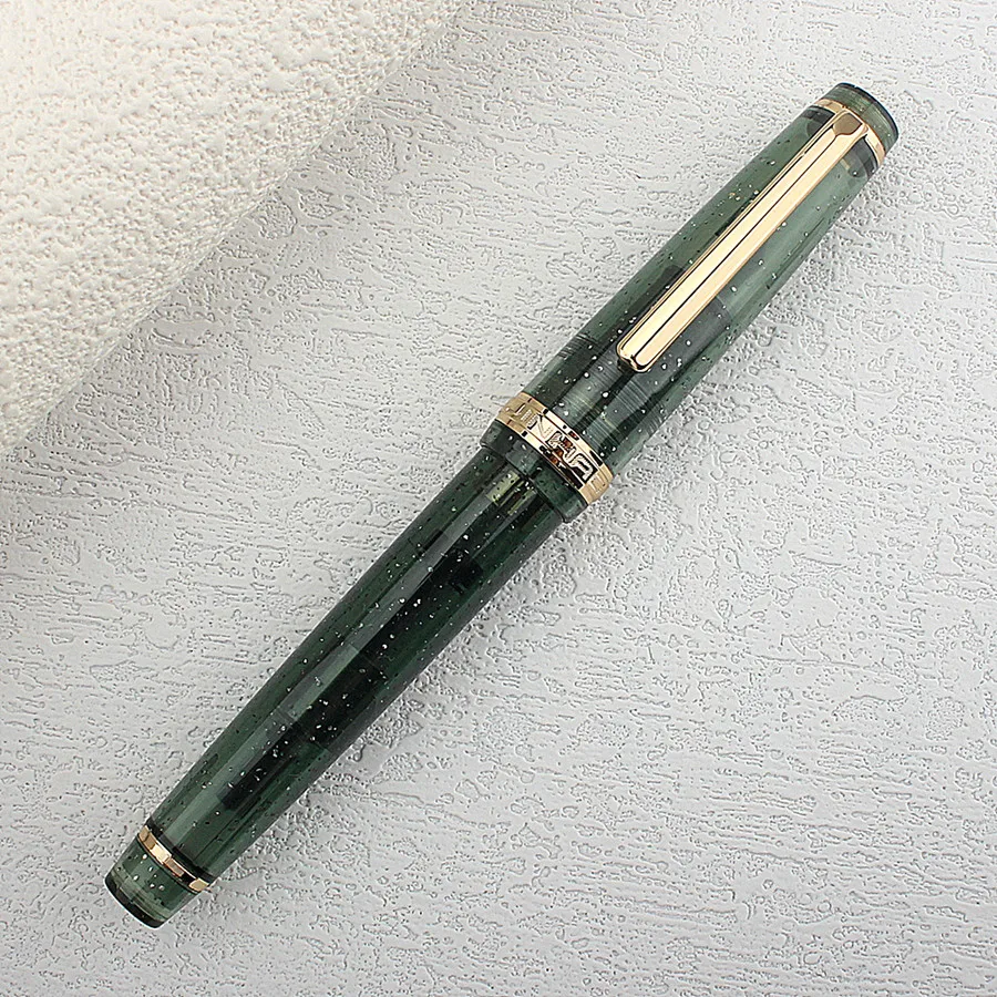 Jinhao 82 Fountain Pen Acrylic Ink Pen Spin Golden EF F Nib Elegante Business Office School Supplies Writing Pen Stationery 5