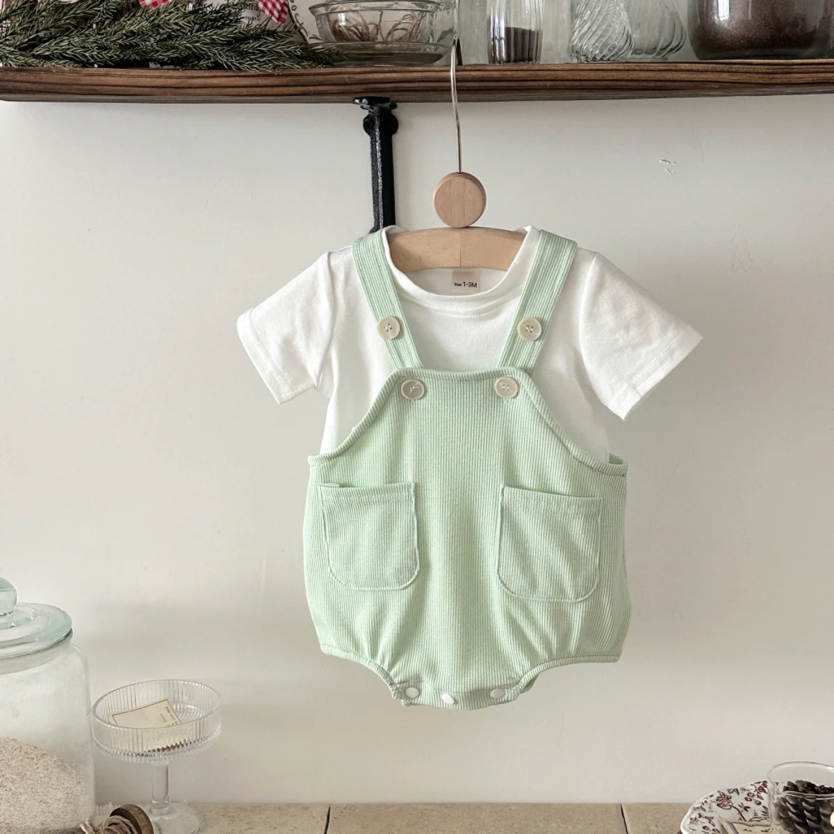 New Baby Clothes  Summer Newborn Boys Girls Rompers Short-Sleeved Harness Infant Clothes Suitable for babies aged 0-18 months - 2