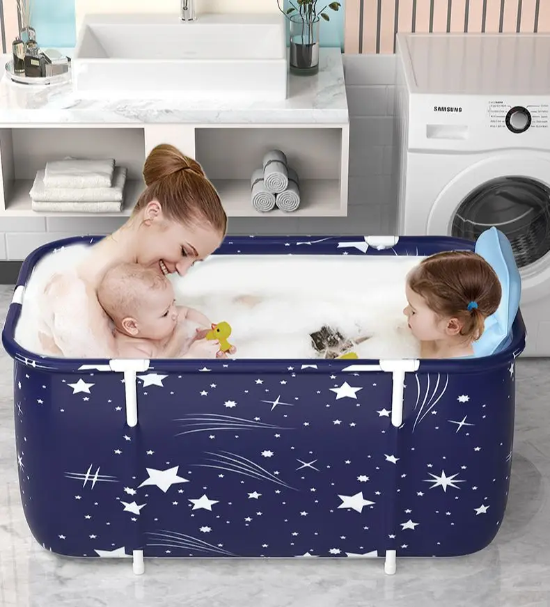 Vasche da bagno da 120CM secchio da bagno pieghevole addensare