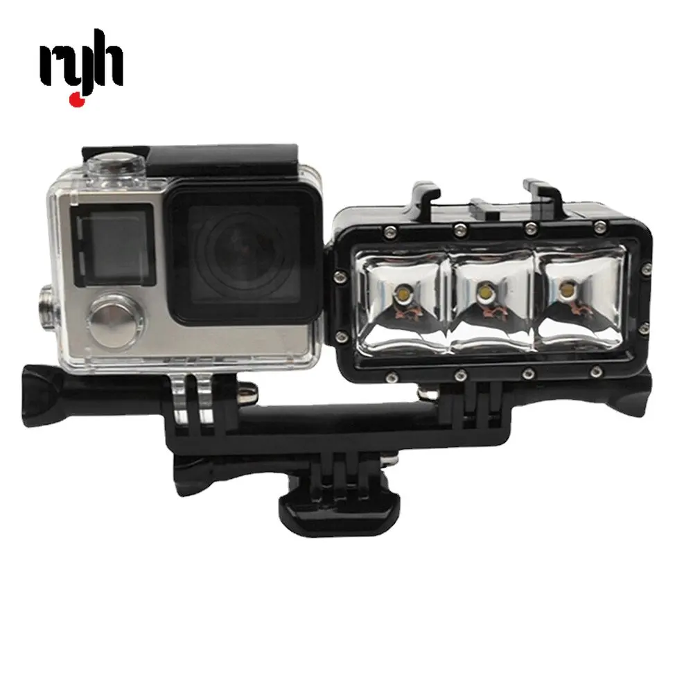 

5 in 1 Diving Light Tripod For Gopro Hero 9 8 5 6 4 3 SJCAM SJ4000 SJ5000 Xiaomi yi 4K Eken Double Bracket Bridge Connector Kit