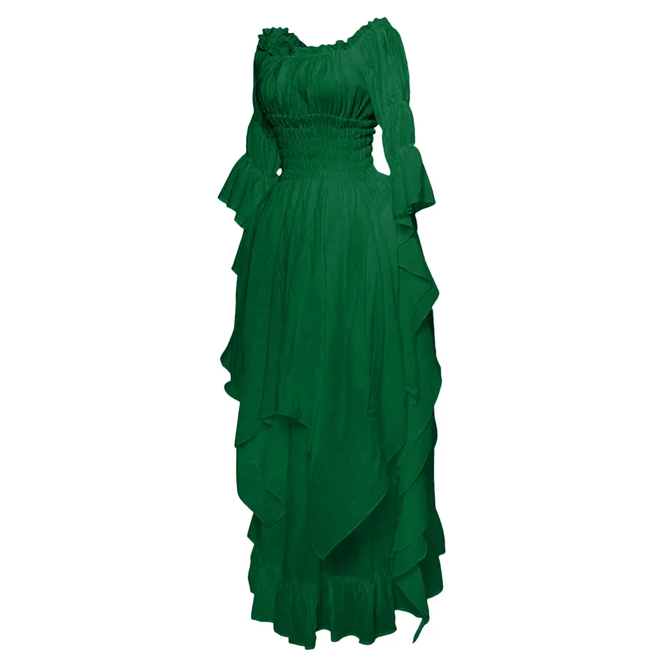 Elegant Off Shoulder White Ruffle Dress for Women