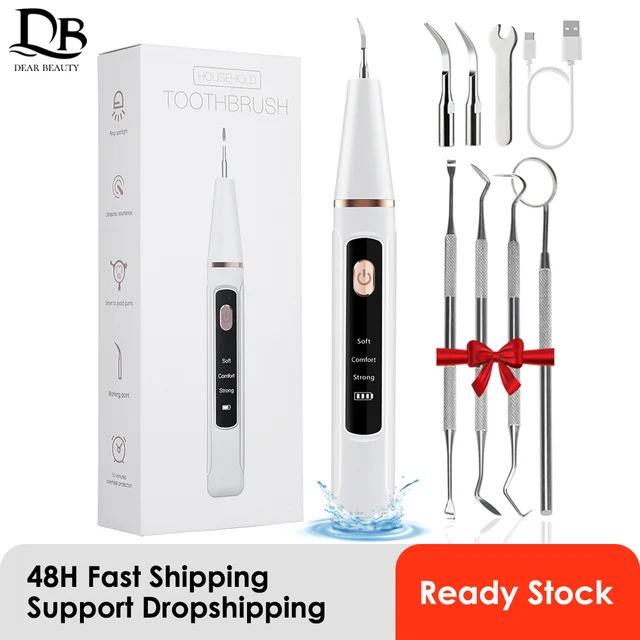 Ultrasonic Dental Scaler Electric Teeth Cleaner Tooth Whitening Sonic Stone Plaque Scalers Tartar Stains Dental Calculus Remover 1