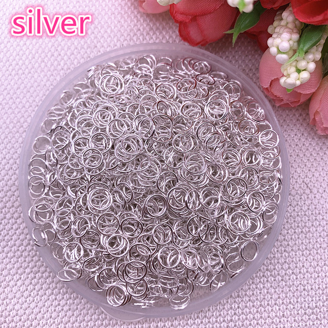 4/6/8mm Metal Open Go Rings Split Rings Connectors For Jewelry Making Findings