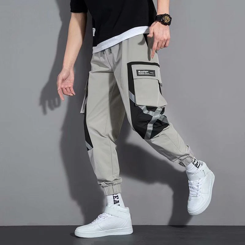 

Trousers Man Summer Multi Pocket Cargo Pants for Men Multipockets Khaki Joggers with Free Shipping Designer Long Clothing Cheap