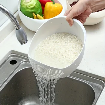2-in-1 Rice Strainer Bowl 2