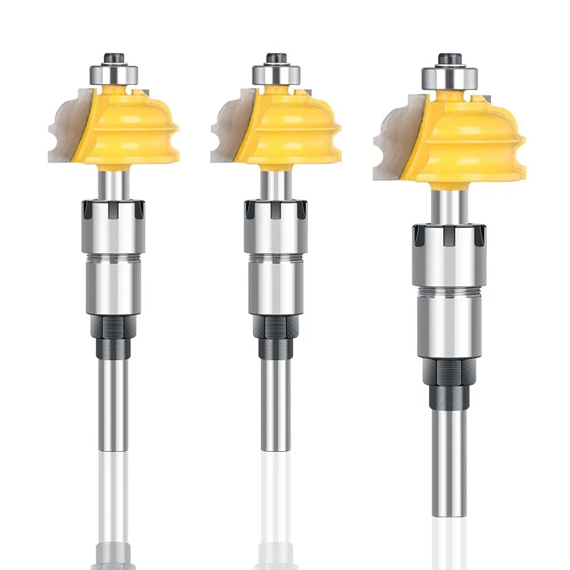 XCAN Collet Chuck Extension Rod for Wood Router Bit 1/4 1/2 8mm Shank with ER16 20 Spring Collet Chuck Milling Cutter Tool Holder spring collet tool holder collet chuck lathe tool holder spring collet chuck collet chuck holder lathe tool