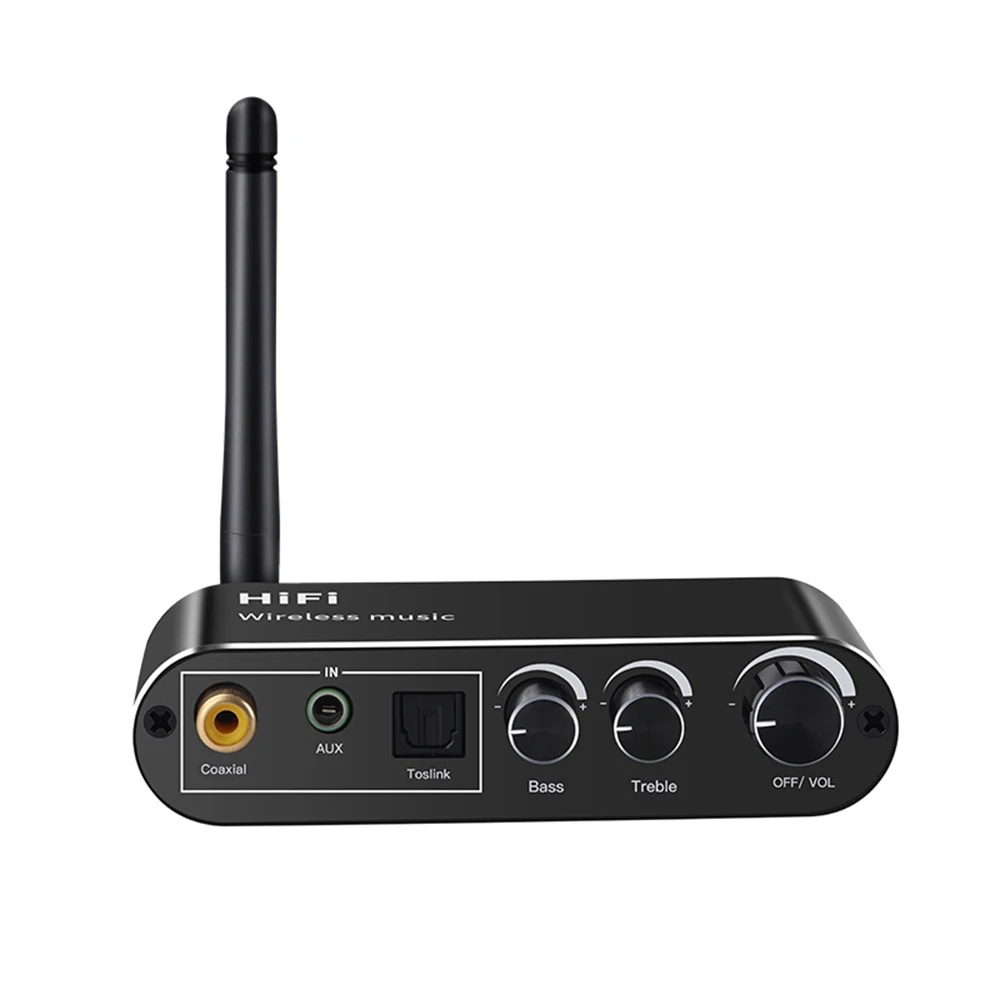 DAC Audio converter adapter amplifier decoder Digital to Analog Audio Converter Spdif Optical Coaxial Signal to 3.5MM AUX Amplifier Decoder Bluetooth-Compatible Receiver