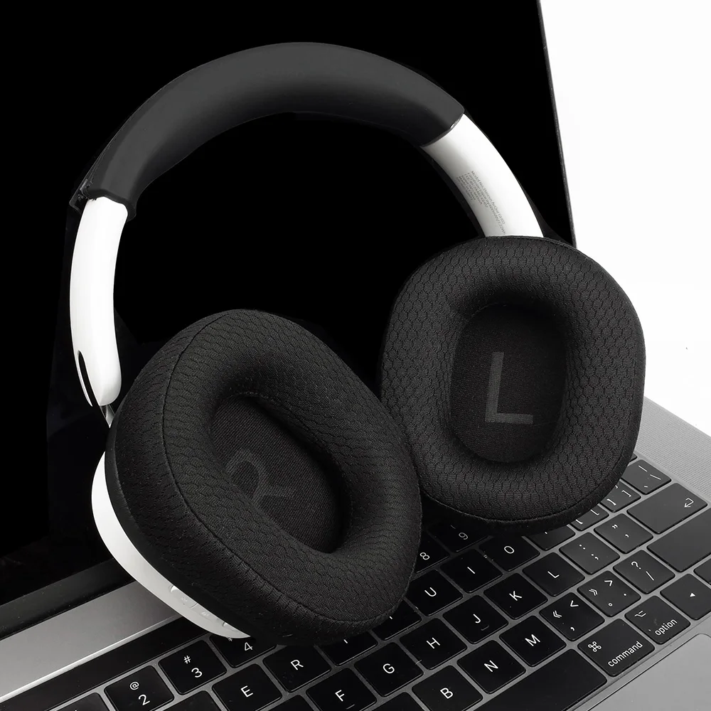 Earpads for baseus GH02 White Earphone pads Gaming Wireless replacement headphones Earmuffs Mesh cloth Memory Covers Sponge