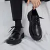 Men Leather Shoes Casual Formal Dress Oxfords Plus Size British Style Wedding Flats Soft Breathable Walking Office Sneakers 4