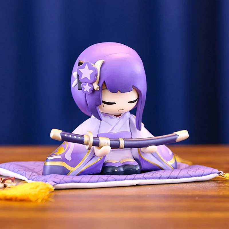 

10CM Genshin Impact Beelzebul Xiao Klee Anime Figure Cute Doll Sitting Model PVC Game Series Collection Sculpture Ornament