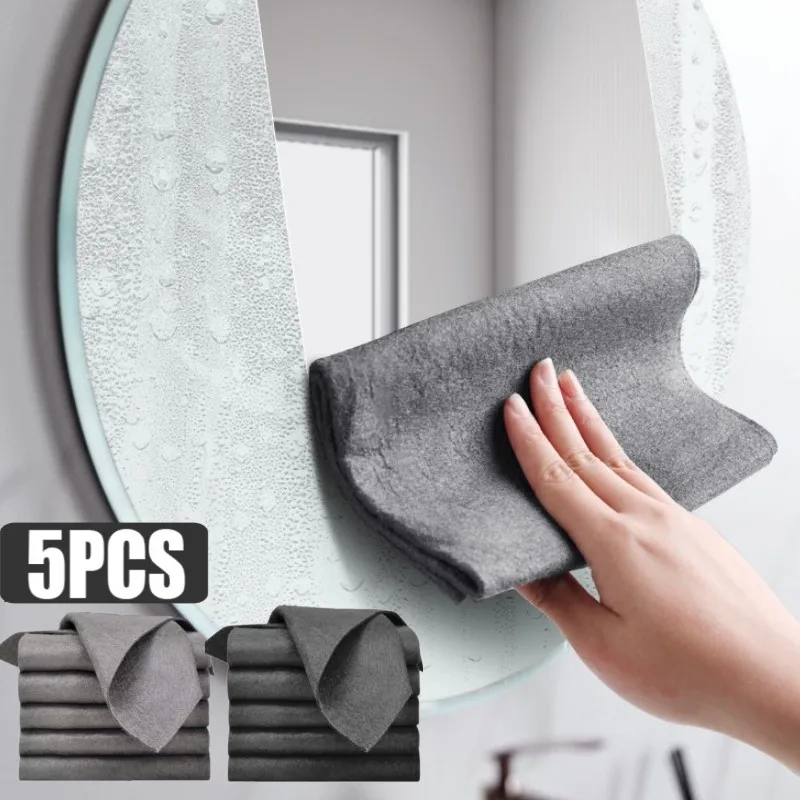 1/5PCS Thickened Magic Cleaning Wipes Microfiber Cleaning Cloths For